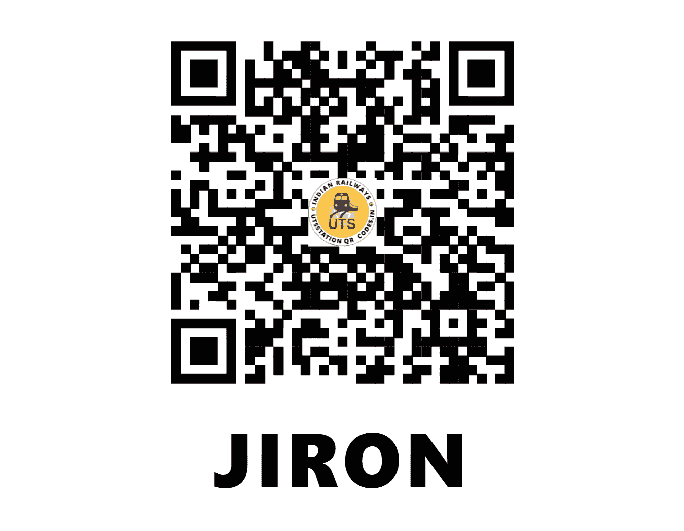UTS QR Code for JIRON - JRO - NC (UTTAR PRADESH)